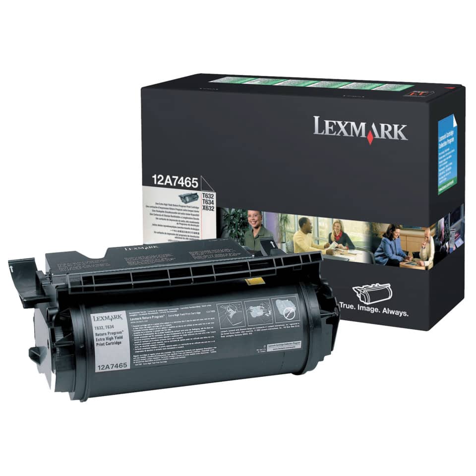 Toner return program Lexmark nero 12A7400