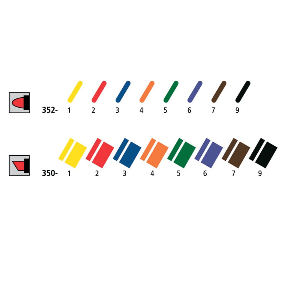 Marcatori permanente punta tonda Staedtler Lumocolor permanent marker 352 assortiti astuccio da 4 pezzi - 352 WP4