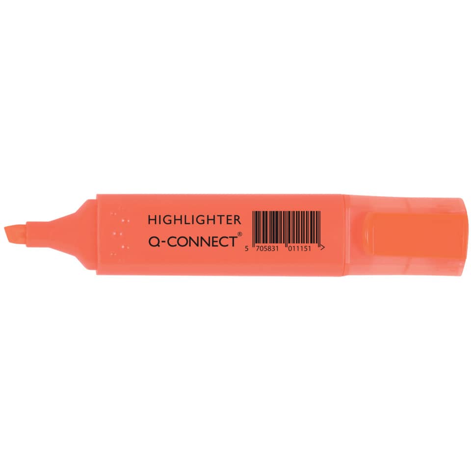 Evidenziatore Q-Connect 1,5-2 mm arancio KF01115