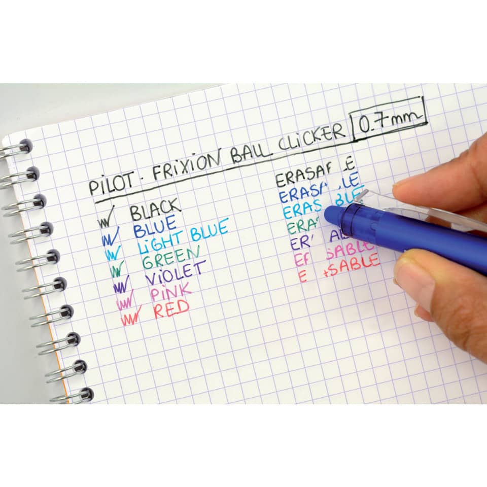 Penna a sfera cancellabile Pilot Frixion Ball Clicker 0,7 mm blu 006791