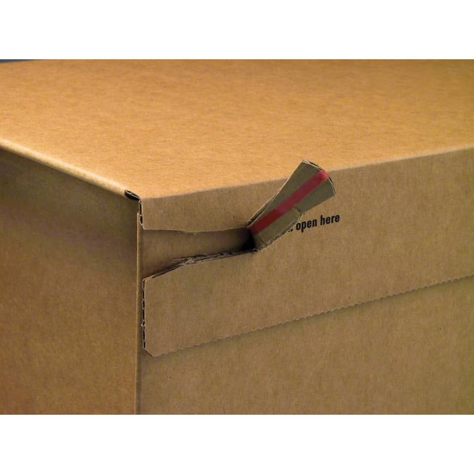 Scatola con tasca interna ColomPac in cartone ondulato f.to 26,2x16,5x5 cm avana - 30000267