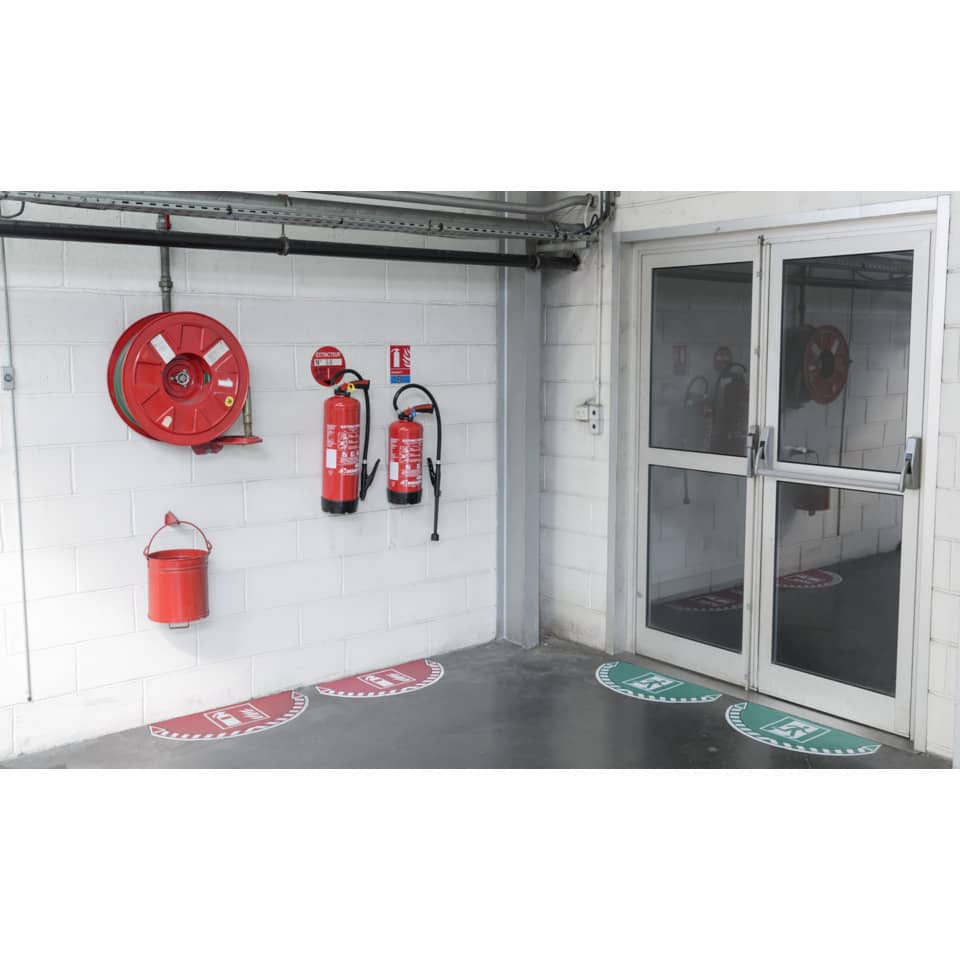 Adesivi Segnalatori CEP estintore PVC 700x350 mm. sp 0,2 mm rosso - 1701080151