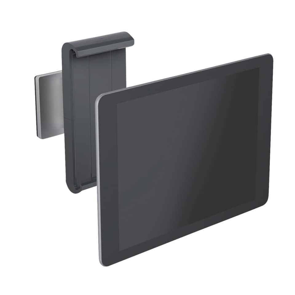 Porta tablet da muro DURABLE per tablet da 7" a 13" argento metallizzato 8,5x5x18cm - 893323