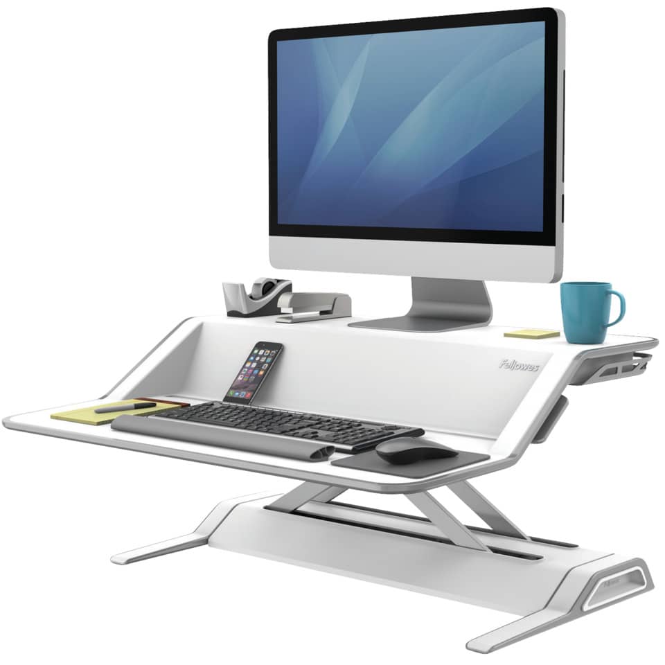 Postazione di lavoro Fellowes Lotus™ Sit-Stand Fellowes - doppio bianco 0009901
