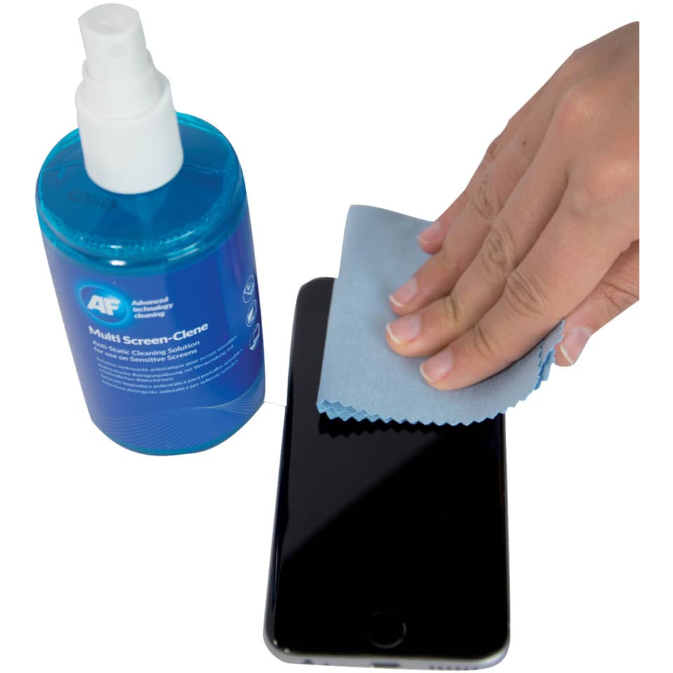 Spray e panno di pulizia AF International bomboletta da 200 ml con panno Multi-Screen-Clene - AMCA_200MIF