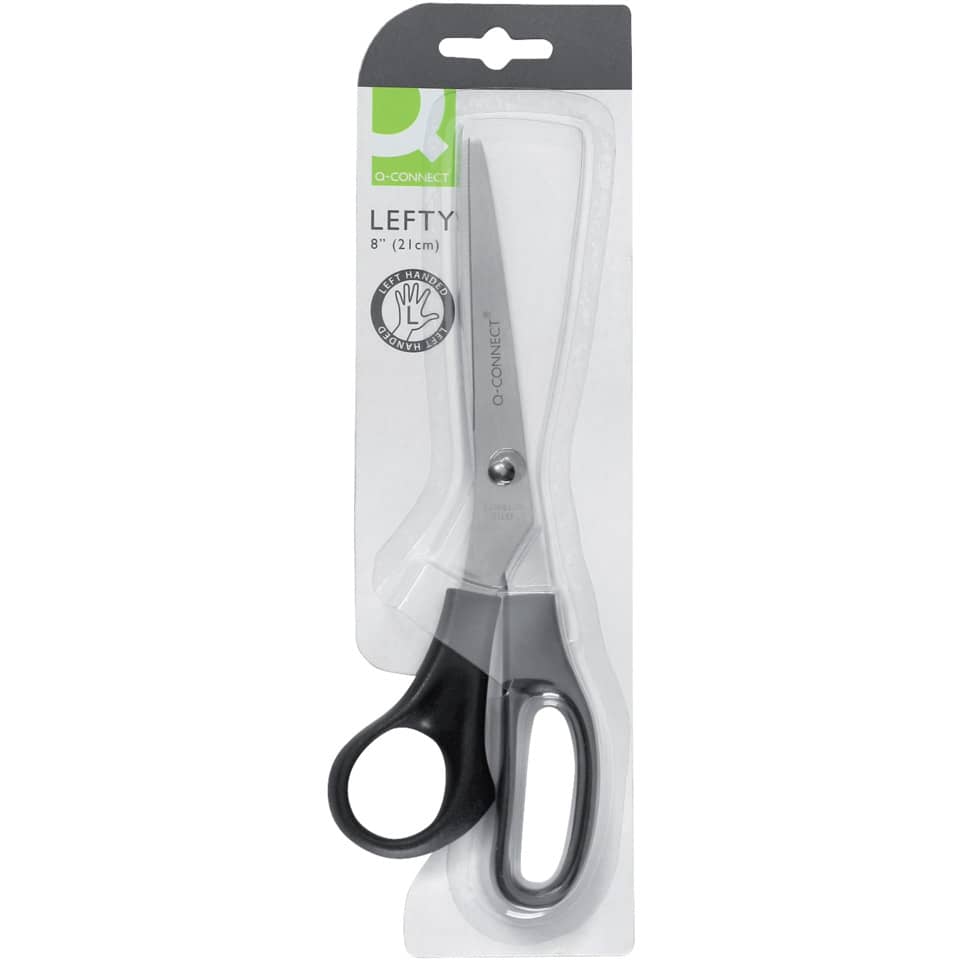 Forbici per mancini Q-Connect nero 21 cm E-KF15757 IA