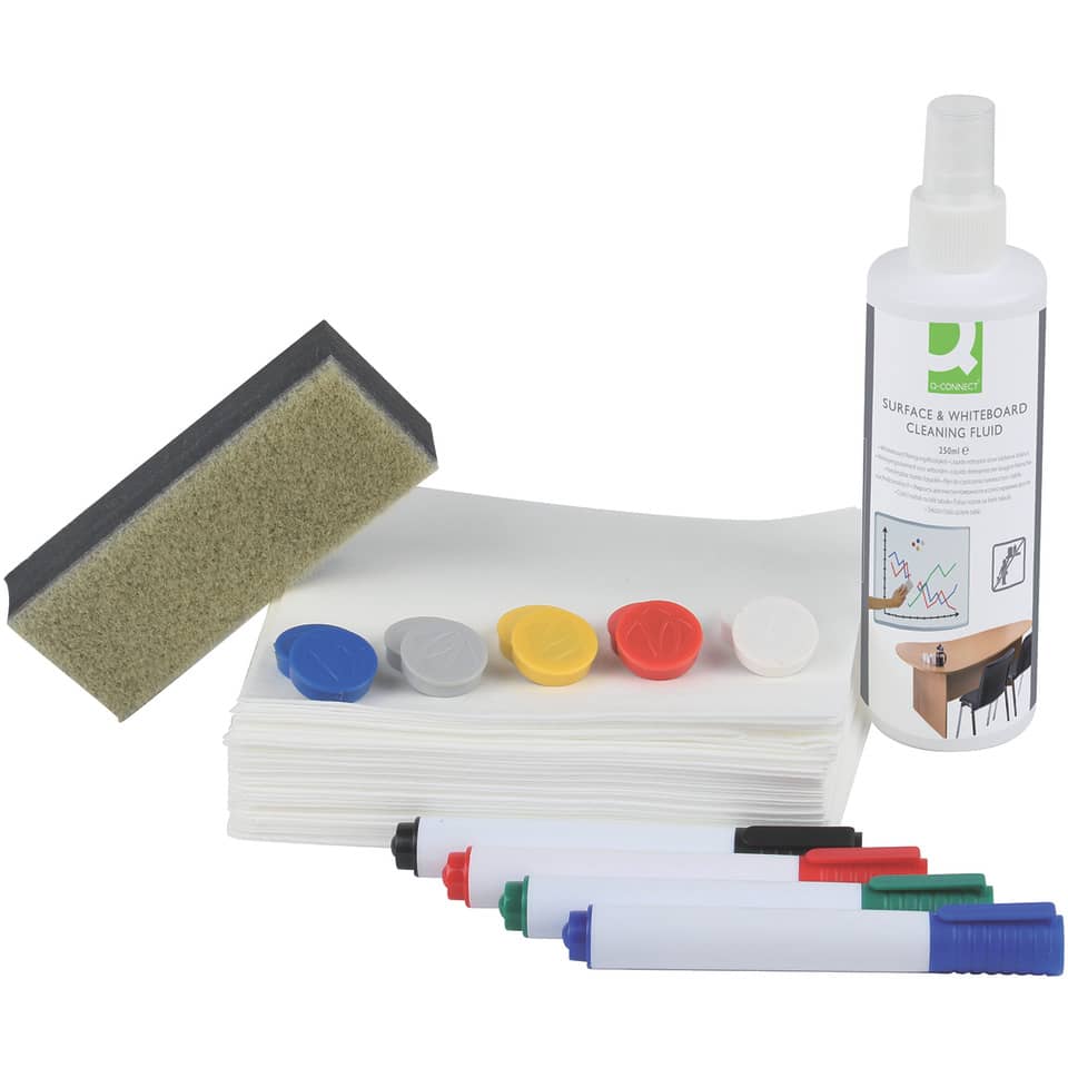 Kit per lavagne bianche Q-Connect pack accessori e pulizia - KF17448A