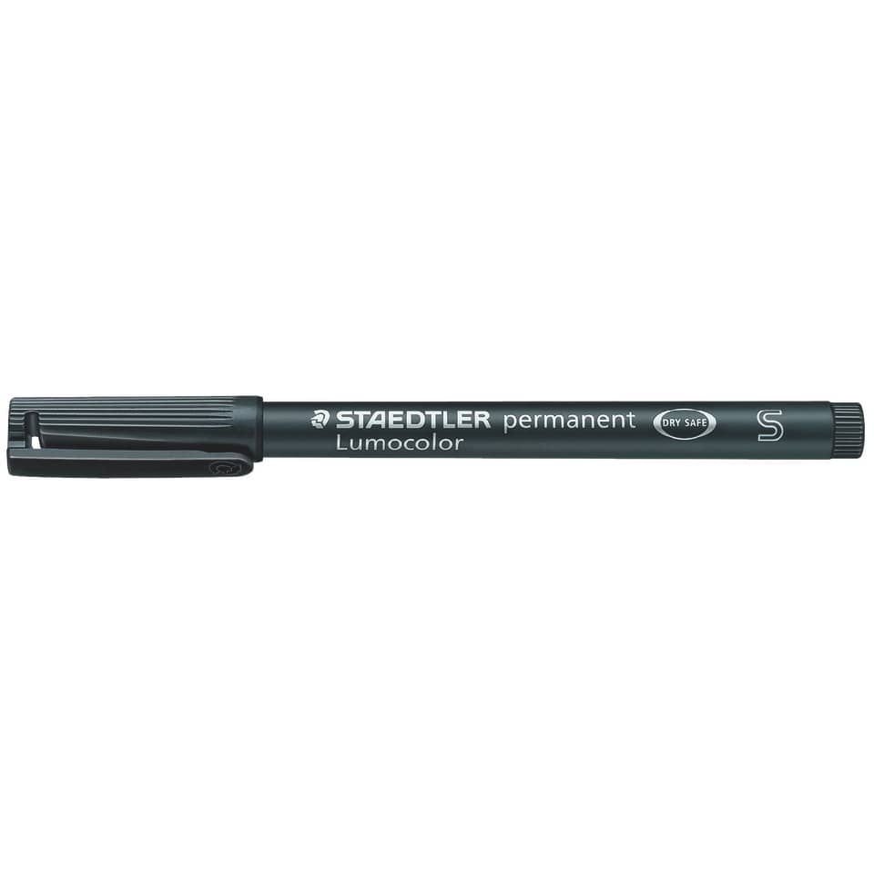 Penna a punta sintetica Staedtler Lumocolor permanent pen 313 S nero 313-9