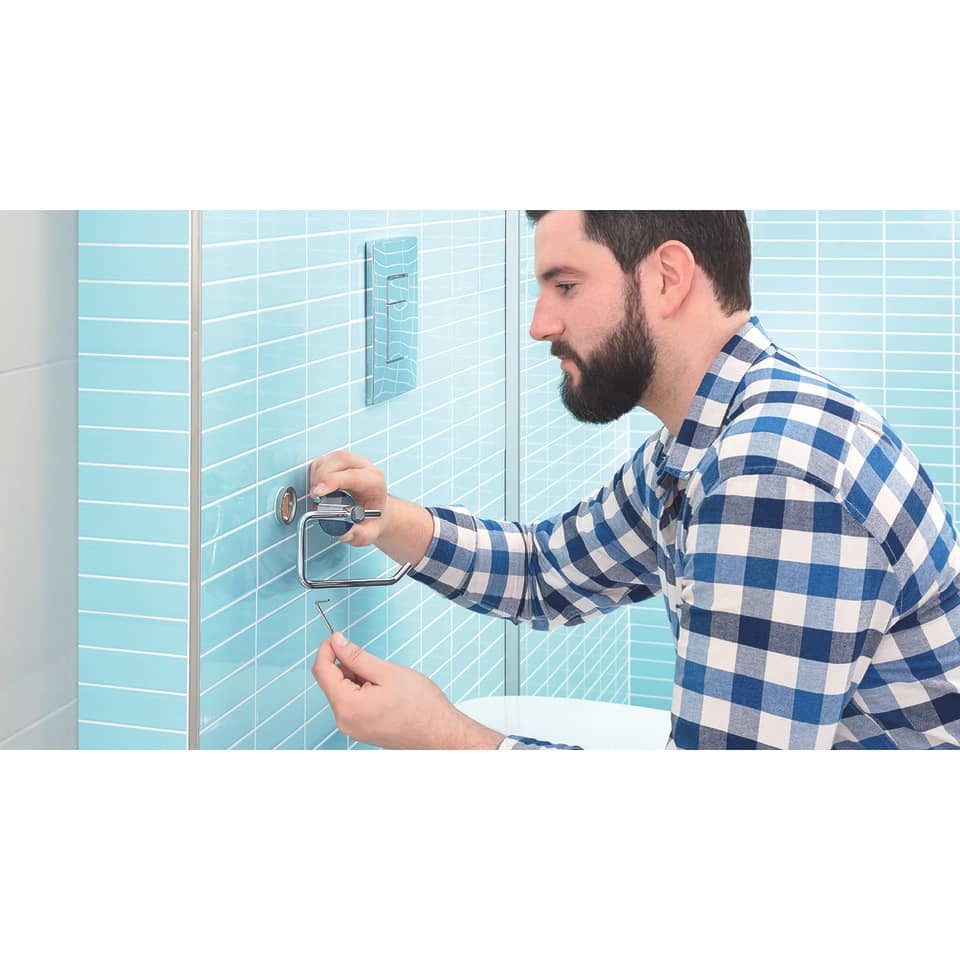 Portarotolo WC senza coperchio tesa Smooz rimovibile e riutilizzabile 40314-00000-00