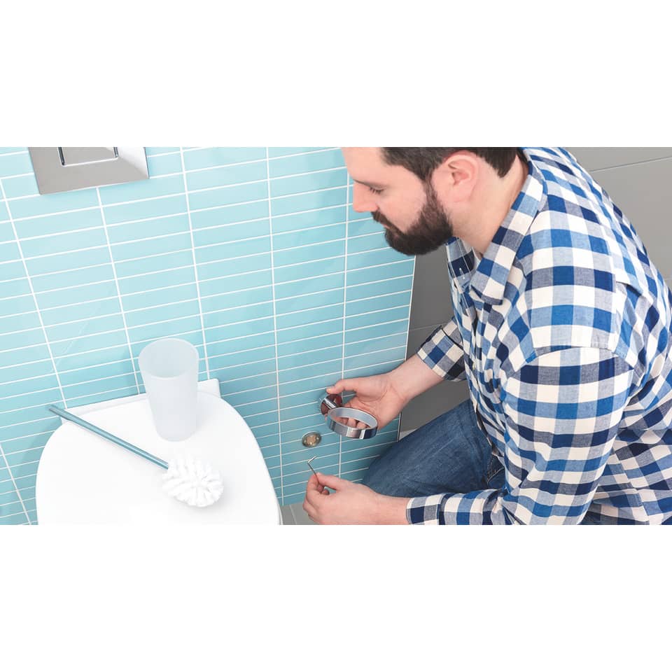 Portascopino WC tesa Smooz rimovibile e riutilizzabile 40316-00000-00