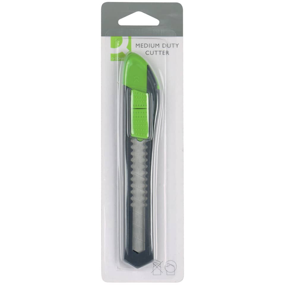 Cutter in plastica con guida Q-Connect 18 mm KF10632