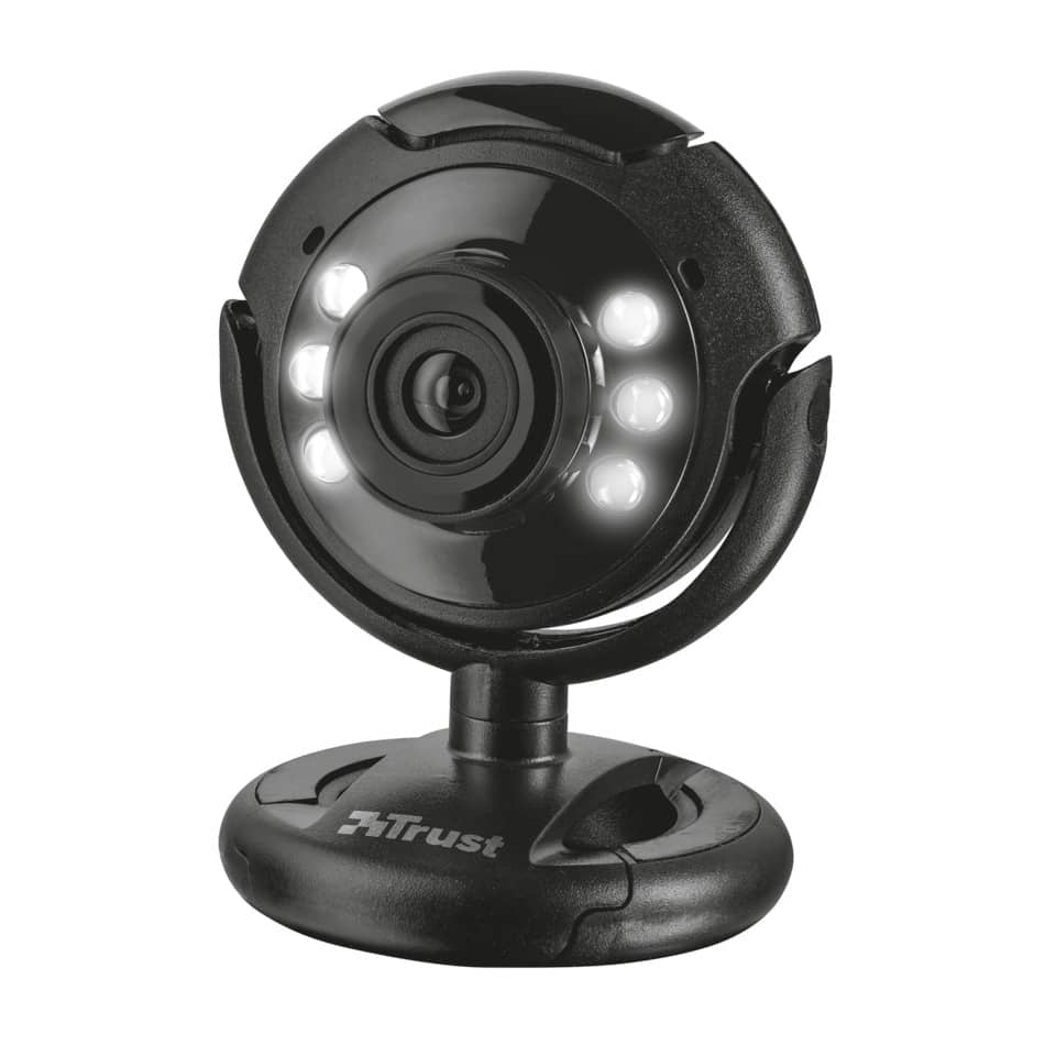 Webcam USB 2.0 1,3 megapixel con luci LED Trust SpotLight Pro nero 16428