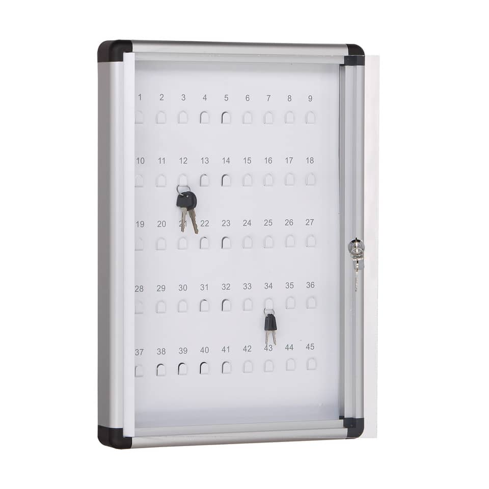 Bacheca portachiavi SGS murale da interno - fondo magnetico 35x50 cm 45 posti - WD 540 P