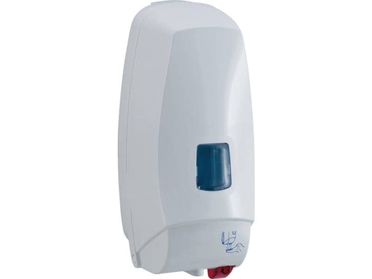 Distrib. elettronico detergenti liquidi cm 12,5x13x27,5 QTS in ABS capacità 1000 ml bianco 5008B/TOE