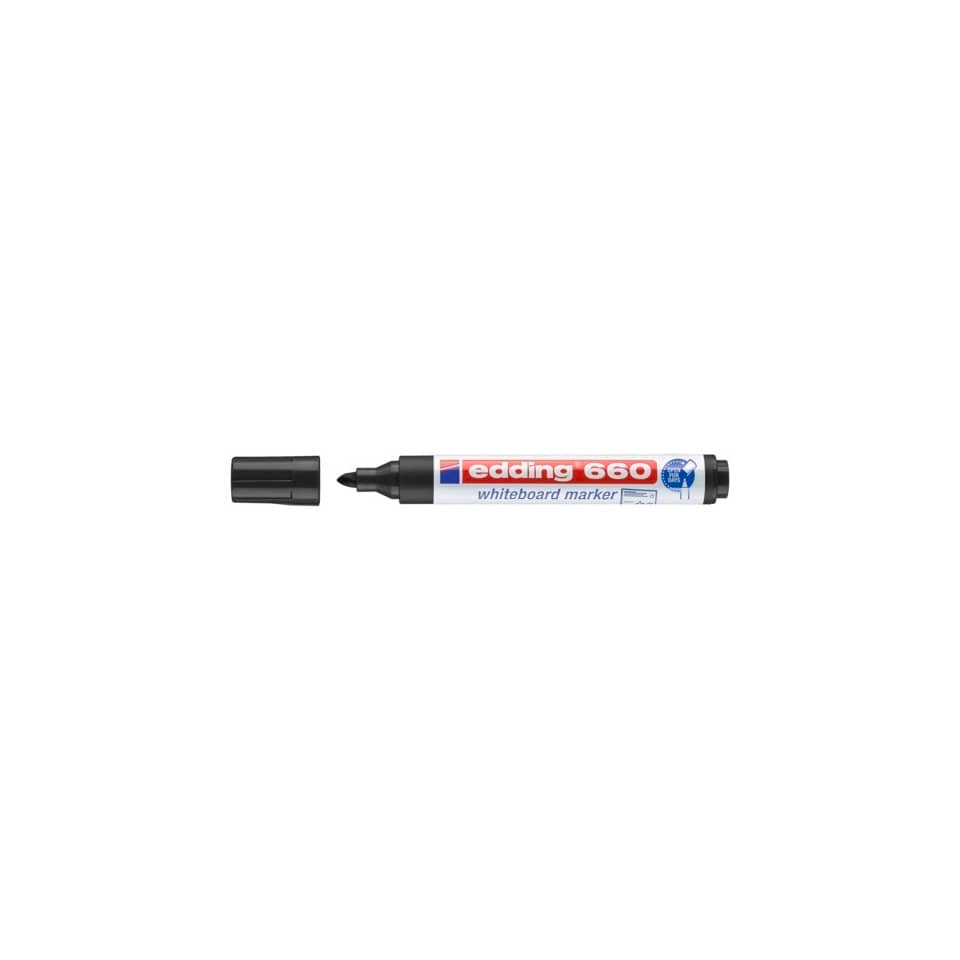 Marcatore per lavagne bianche edding 660 punta conica 1,5-3 mm nero 4-660001