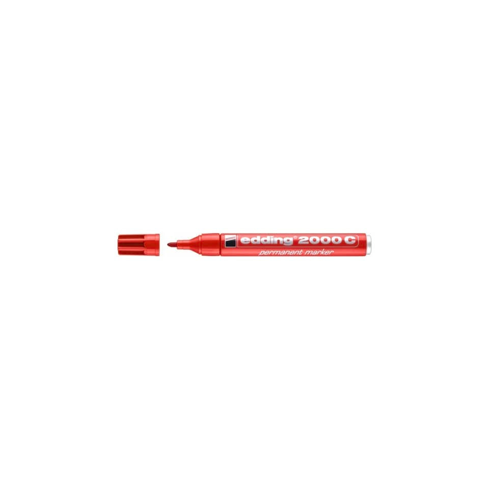Marcatore permanente edding 2000 C punta conica 1,5-3 mm rosso 4-2000C002