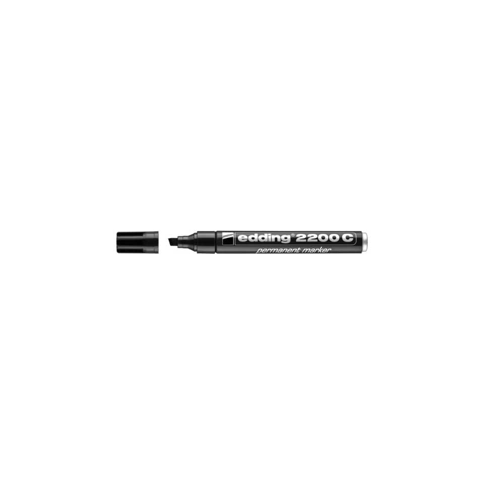 Marcatore permanente edding 2200 C punta scalpello 1-5 mm nero 4-2200C001