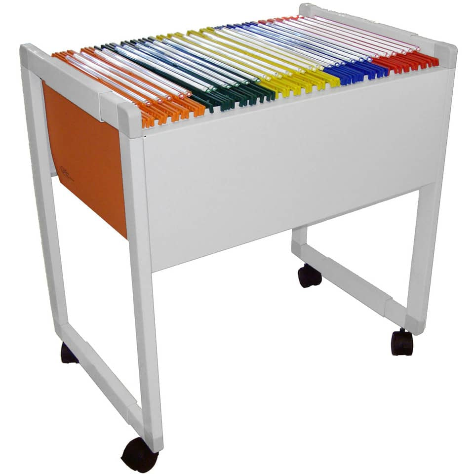 Carrello per cartelle sospese DELTA grigio - 65x45x70 cm 4000