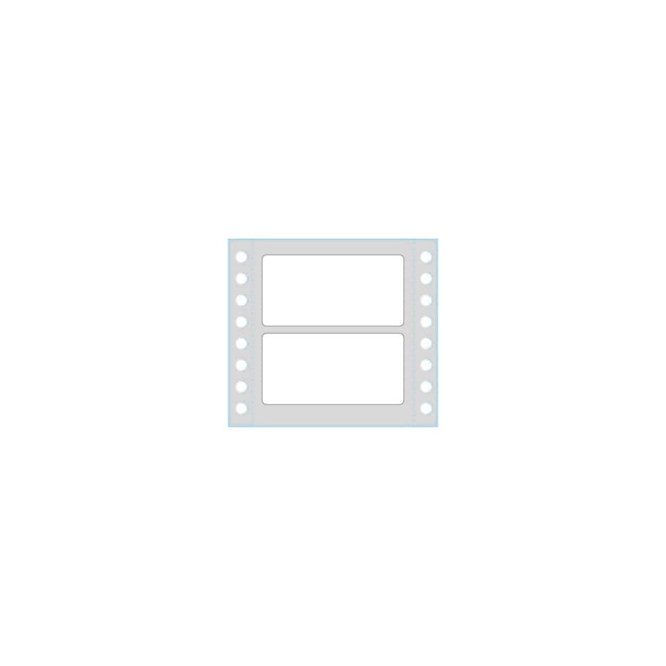 Etichette bianche a modulo continuo TICO Tab 1 corsia 72x36,2 mm - 8 et/foglio - 500 fogli - 4000 etichette - TAB1-0723