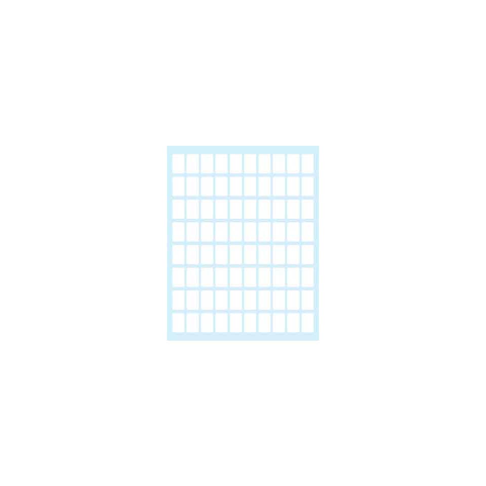 Etichette bianche scrivibili a mano TICO Export 16x10 mm - 80 et./foglio - bustina da 10 fogli - E-1610