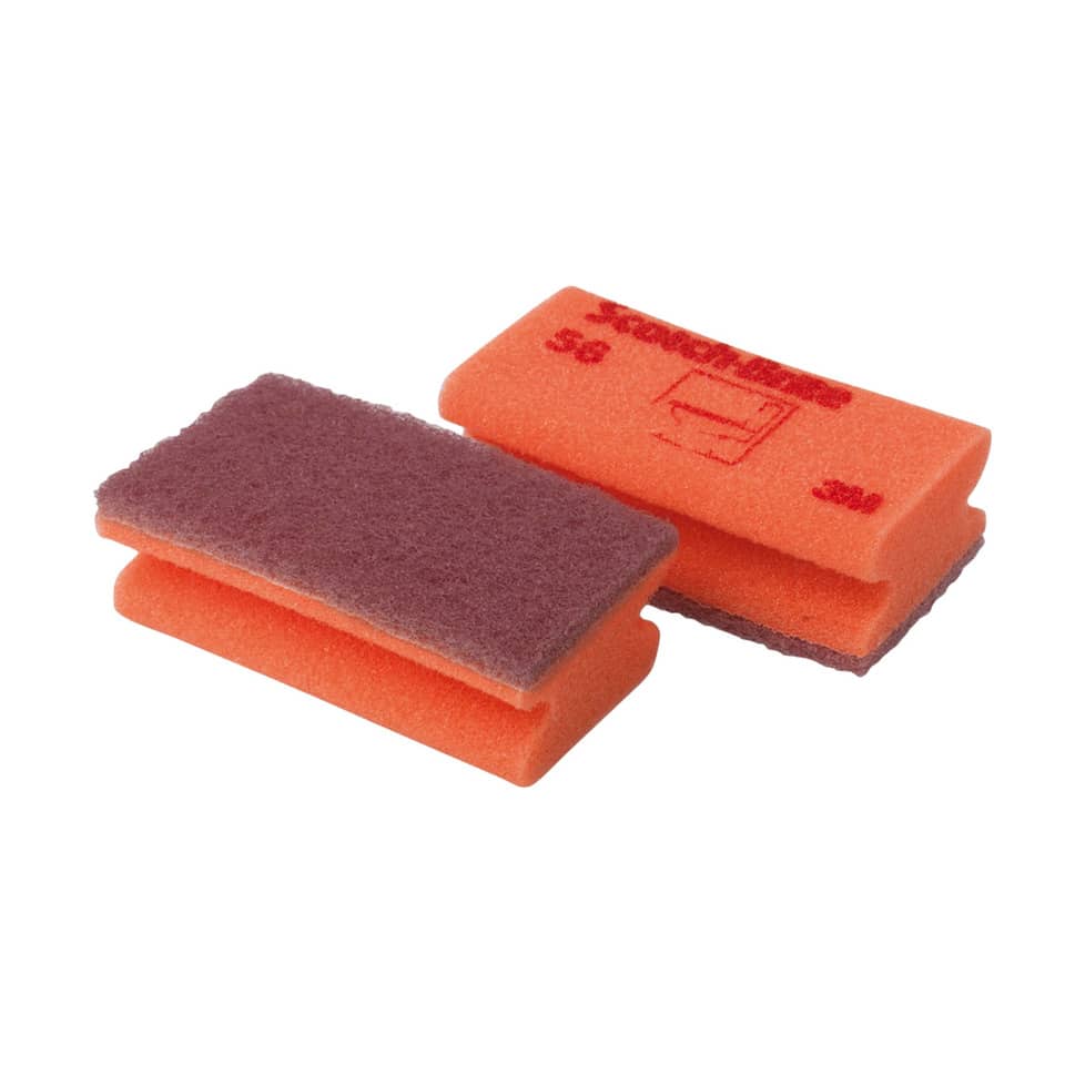 Spugna per superfici delicate Scotch-Brite® 56 beige/rosso conf. da 10 - 84761N