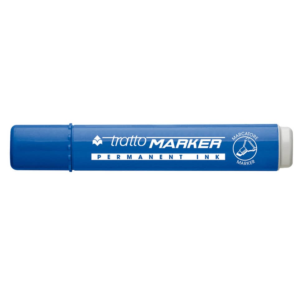 Marcatore permanente TRATTO Marker punta a scalpello 1-5 mm blu 840101