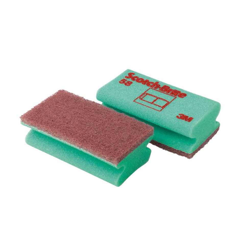 Spugna per superfici delicate Scotch-Brite® 58 beige/verde conf. da 10 - 84754