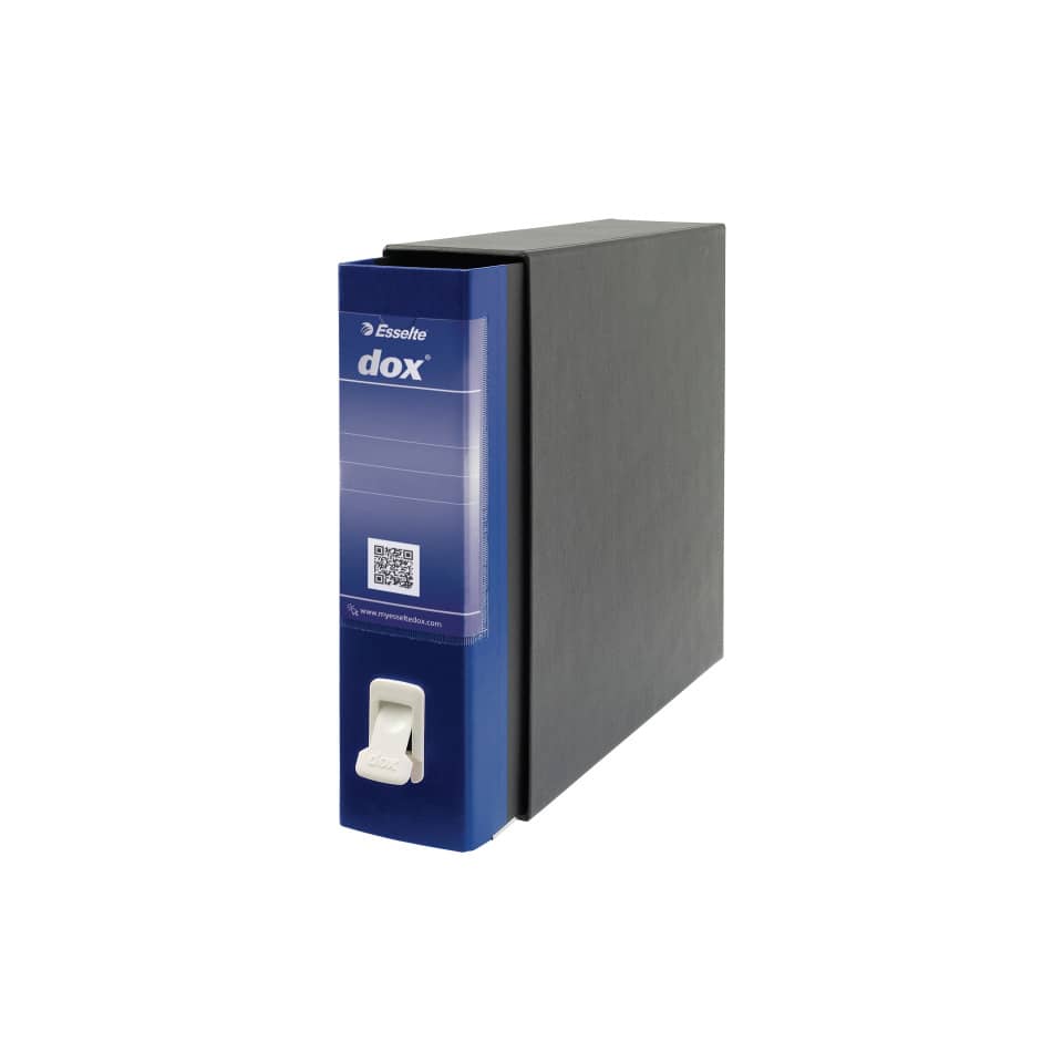 Registratore a leva DOX2 Protocollo 28,5x35 cm - dorso 8 cm blu D26204