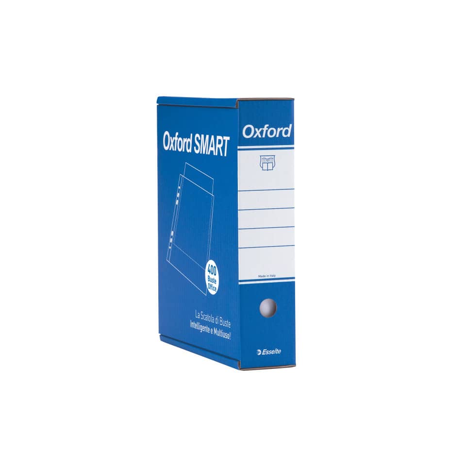 Scatola contenitore con 400 buste Esselte OFFICE PP lucide 391098000