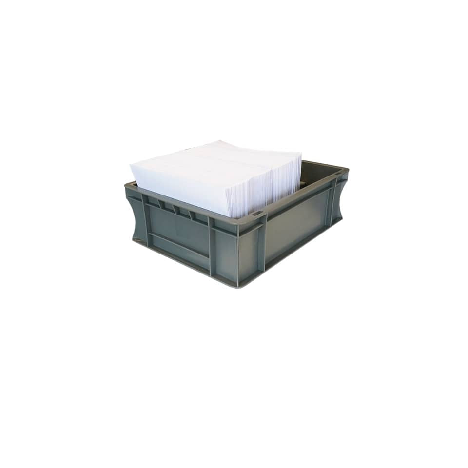 Contenitore per movimentazione in PPL Viso 30x40x12 cm fino a 15 kg grigio E4312/21