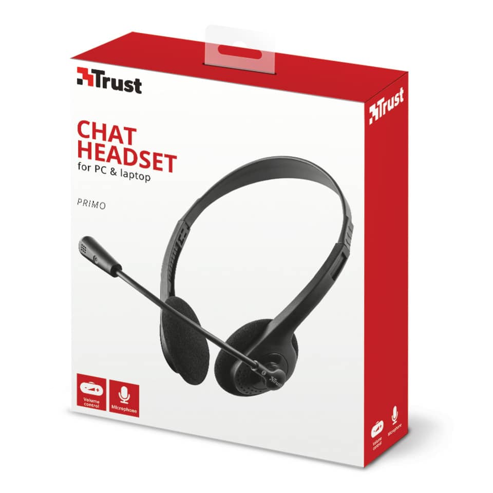 Cuffie con microfono TRUST Primo Chat nero 21665