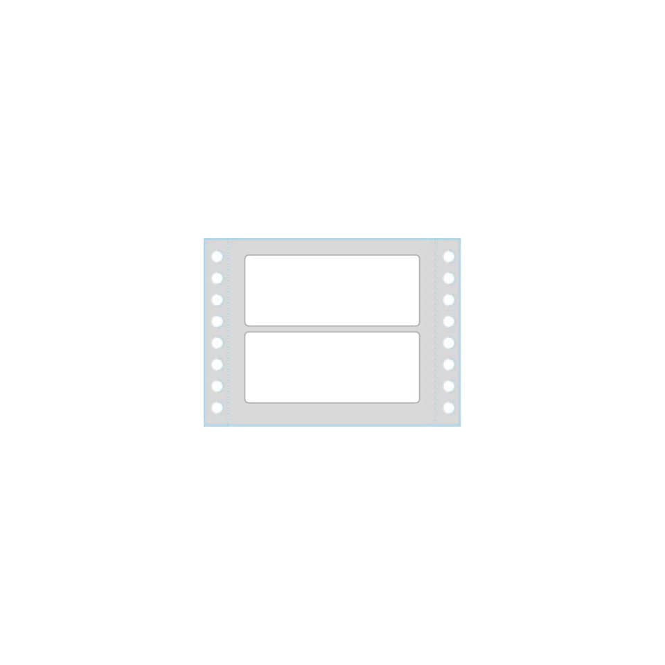 Etichette bianche a modulo continuo TICO Tab 1 corsia 89x36,2 mm - 8 et/foglio - 500 fogli - 4000 etichette - TAB1-0893