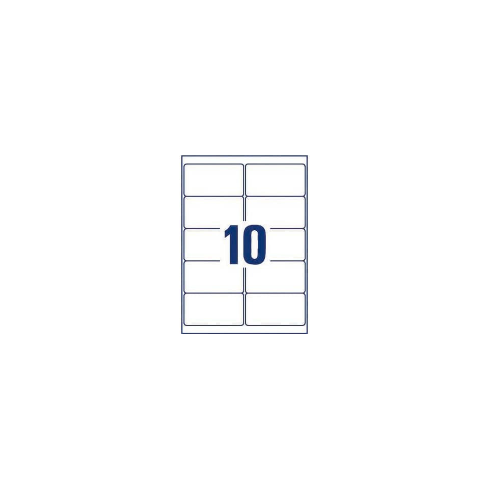 Etichette poliestere trasparenti lucide AVERY QuickPEEL™ 96x50,8 mm - 10 et/foglio - laser conf. 25 ff L7783-25
