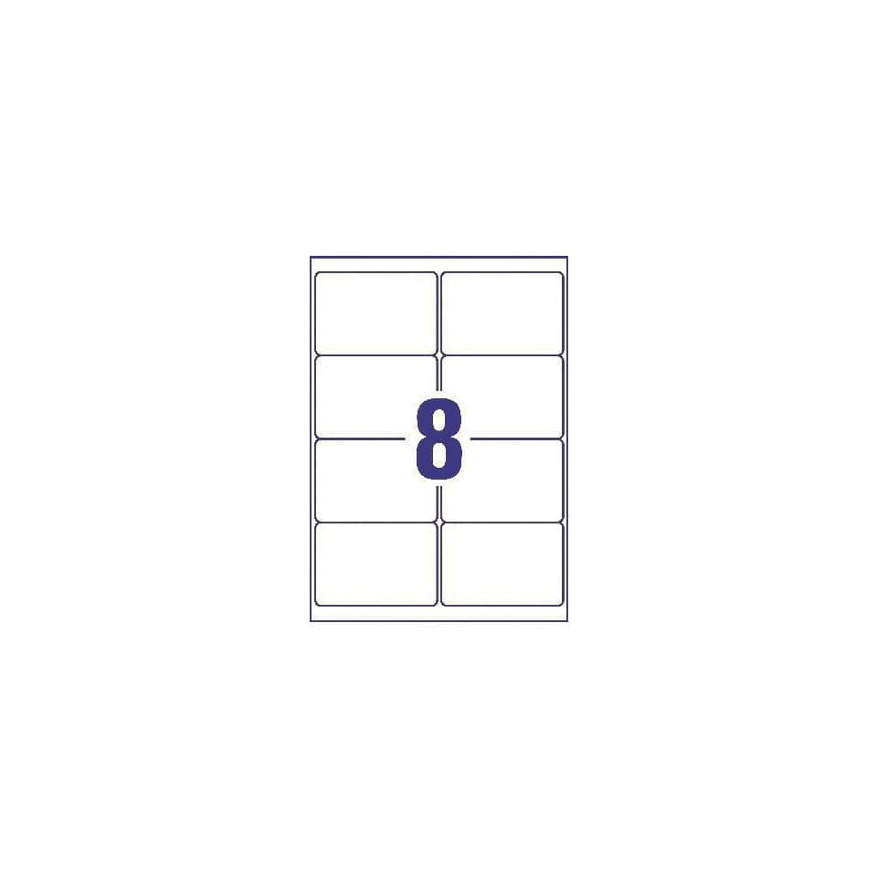 Etichette poliestere trasparenti lucide AVERY QuickPEEL™ 99,1x67,7 mm - 8 et/foglio - laser conf. 25 ff L7565-25