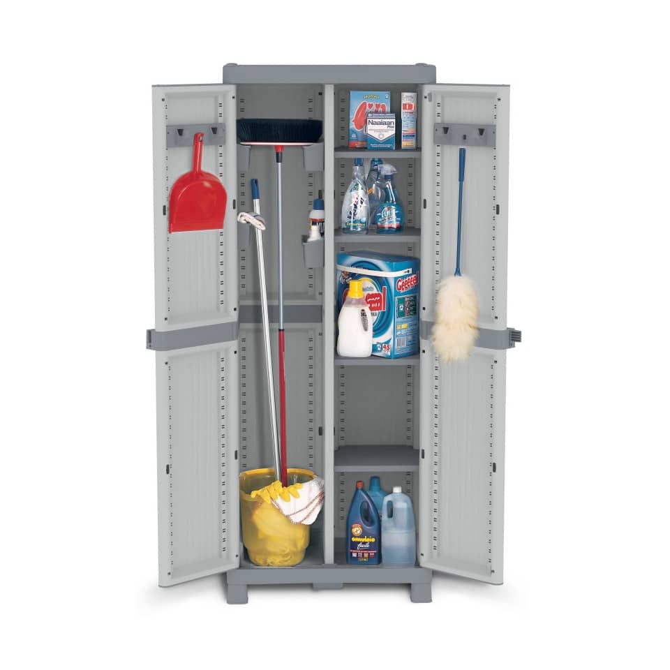 Armadietto a due ante TERRY Wave Base 3700 grigio chiaro grigio scuro 70x43,8x181,8 cm - 1002565