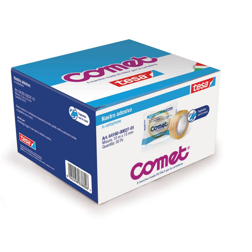 Nastro adesivo trasparente Comet CELLO 64-160 cellophane 15 mm x 10 m 64160-00027-01