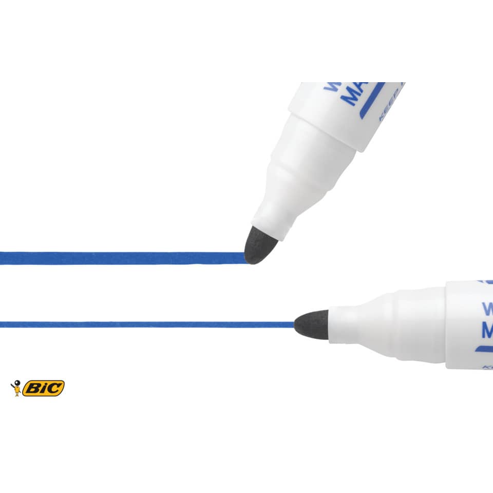 Marcatori per lavagne bianche BIC Velleda 1701 punta conica 1,5 mm assortiti astuccio da 4 - 904941