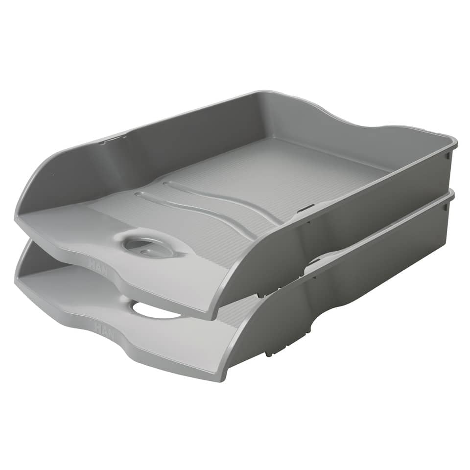 Vaschetta portacorrispondenza accatastabile LOOP A4/C4 HAN in polipropilene grigio scuro - 10290-191