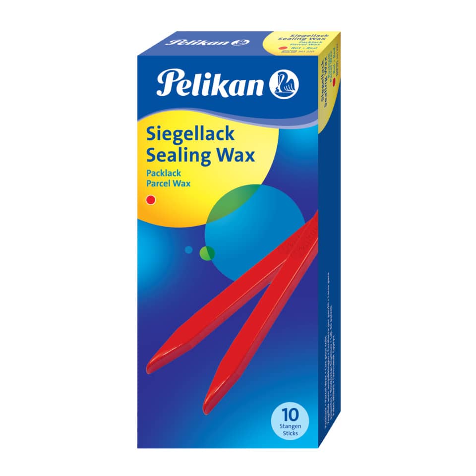 Ceralacca rossa Pelikan 60/10 per pacchi Conf. 10 pezzi - 361220