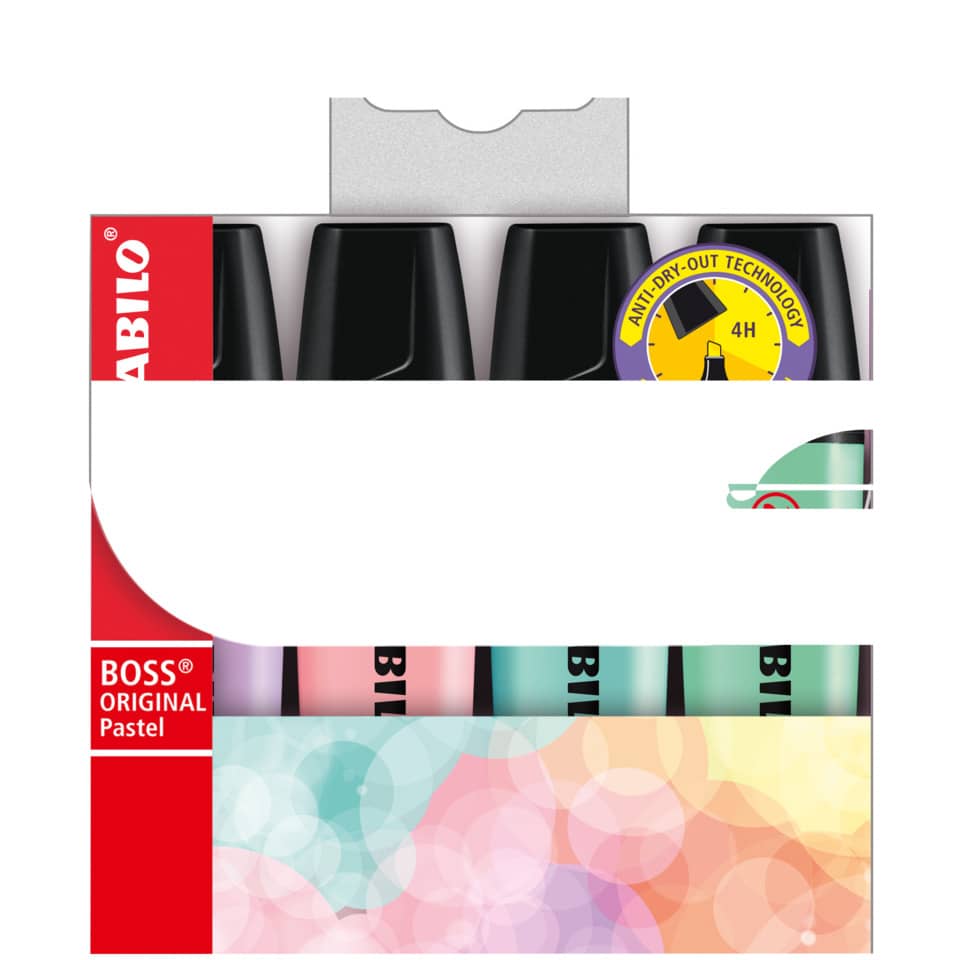 Evidenziatori Stabilo Boss Original Pastel 2-5 mm assortiti pastello astuccio da 4 - 70/4-2
