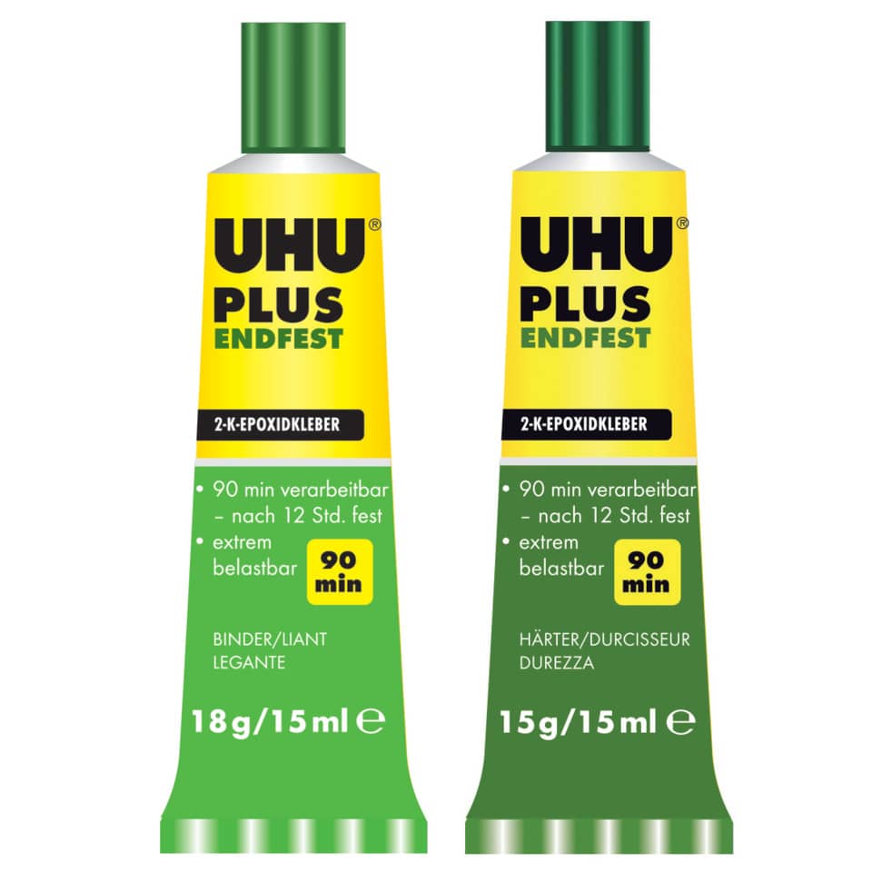 Colla bicomponente Uhu Plus Endfest 2x15 ml D9249