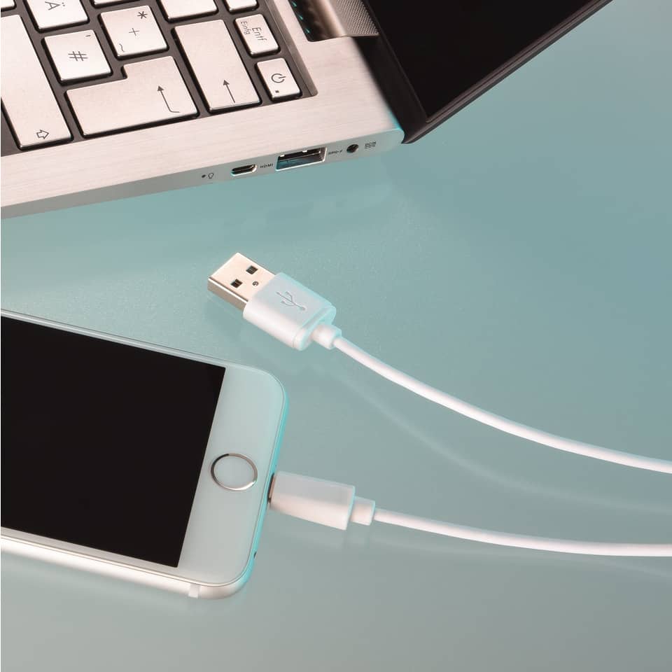 Cavo connessione HAMA USB/Lightning Apple bianco 7173863