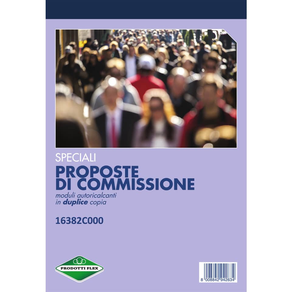 Blocco proposte di commissione Data Ufficio A5 - 50x2 copie autoricalcanti DU16382C0000