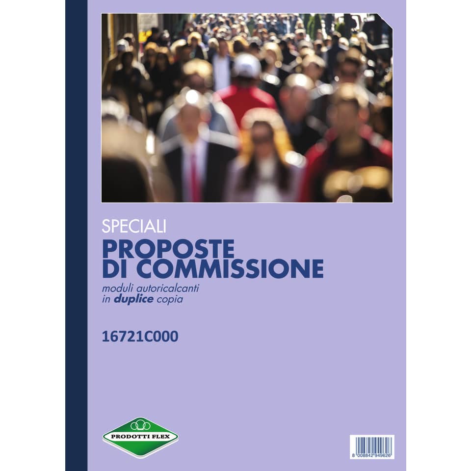 Blocco proposte di commissione data ufficio A4 - 50x2 copie autoricalcanti DU16721C000