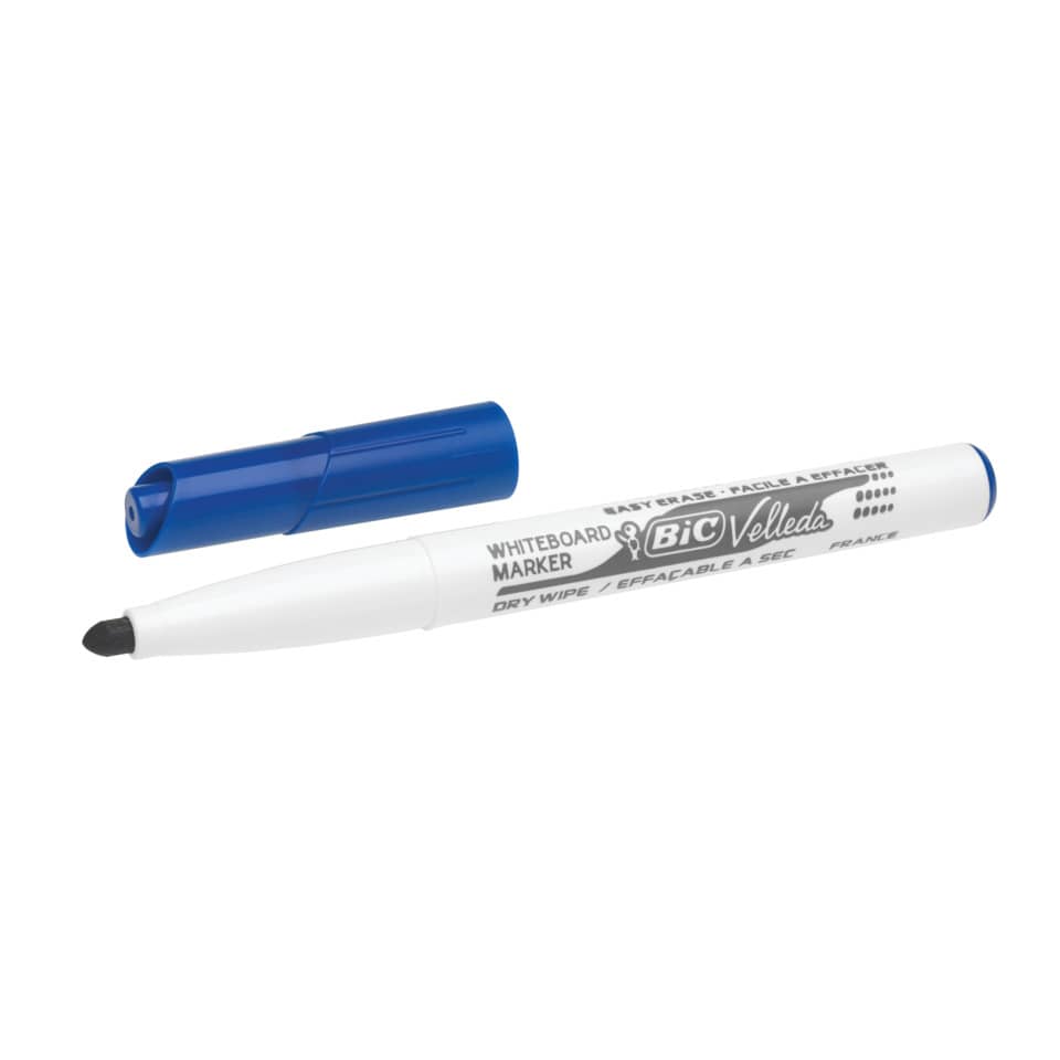 Marcatori per lavagne bianche BIC Velleda 1741 punta conica 4,5 mm assortiti astuccio da 4 - 9581501