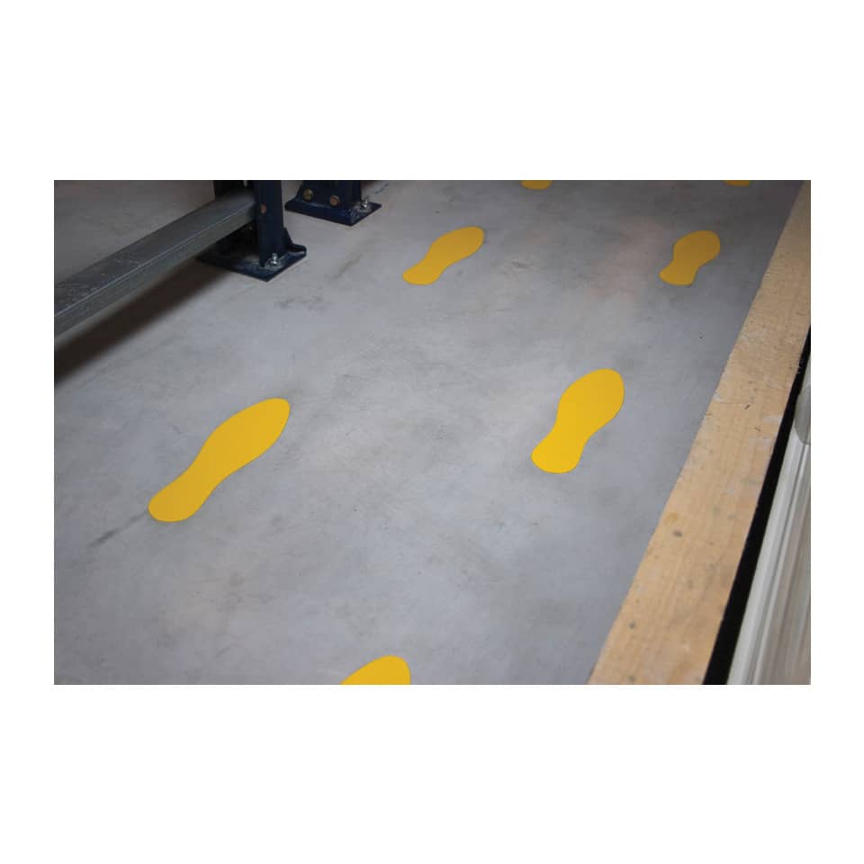 Sticker segnaletici adesivi Tarifold PRO® di sicurezza - impronta 280x84 mm giallo Conf. 10 pezzi - 197804