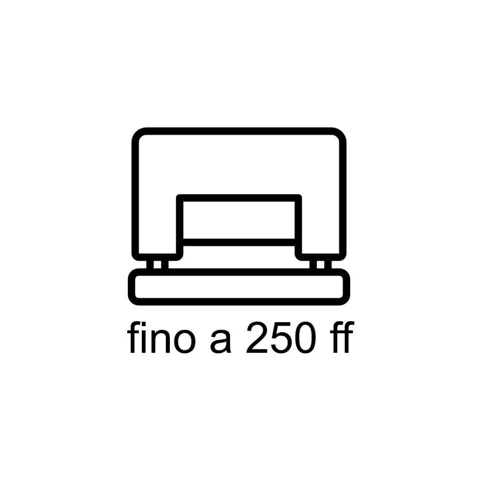 Superperforatore a 2 fori Leitz 5182 in metallo grigio fino a 250 fogli 51820184