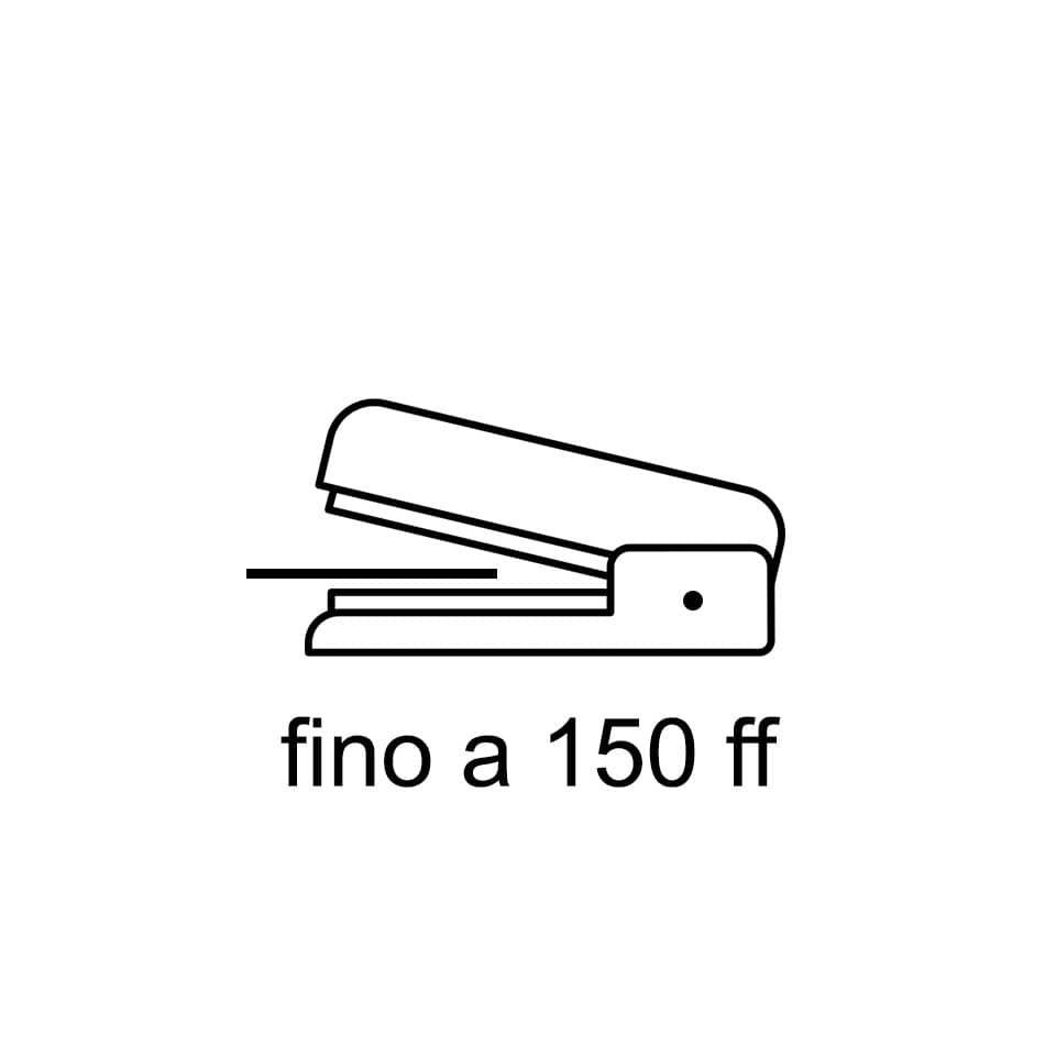 Cucitrice a braccio lungo Kangaro HD23 L17 nero a punto chiuso mm. 520x120x291 0610