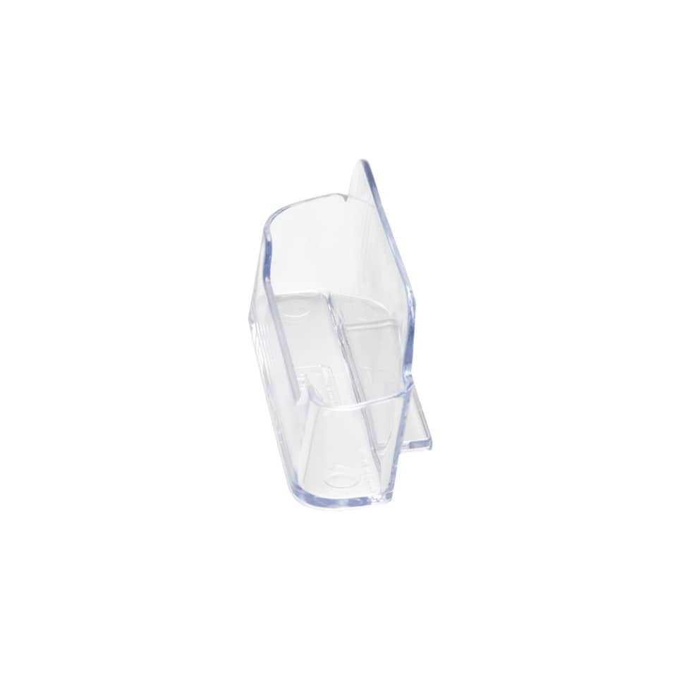 Portabiglietti da visita Q-Connect in polistirene 110x70x31 mm max 60 biglietti trasparente - KF04182