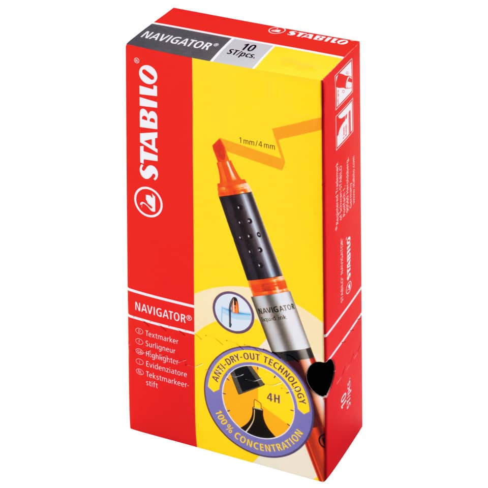 Evidenziatore Stabilo Navigator 1-4 mm arancio 545/54
